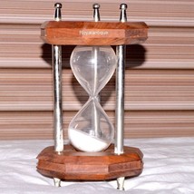Antique Vintage Wooden Sand Timer Hourglass Sand-Clock Nautical - £54.78 GBP
