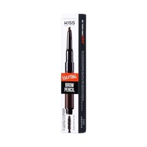 KISS N.Y TOP BROW FINE PRECISION BROW PENCIL DEEP DARK BROWN KBSP05 - $7.59