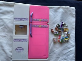 Vintage Goldlok Refrigerator With Play Food And Accessories Barbie Size ... - $372.79 MXN