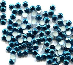 RHINESTUDS Faceted Metal 4mm PEACOCK  hot fix iron on    2 Gross  288 Pieces - £4.52 GBP