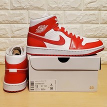 Nike Air Jordan 1 Mid Womens Size 11 / Mens Size 9.5 Habanero Red BQ6472... - $199.98