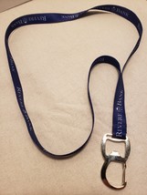 Lanyard From Revere Bank - Chrome Key Clip With Bottle Opener - Nice Blue Color - £2.38 GBP