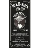 Jack Daniels Distillery Tour CARD brochure Lynchburg Tennessee Whiskey S... - $263.13 MXN