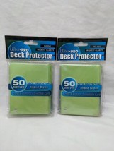 (2) (50) Packs Ultra Pro Deck Protector Island Green Standard Size Sleeves 81589 - £20.08 GBP