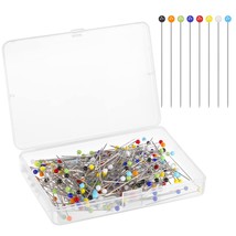 250 Pieces Sewing Pins Ball Glass Head Pins Straight Pins Quilting Pins ... - £11.35 GBP