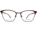 Flexure Eyeglasses Frames Capri FX111 Burgundy Red Square Cat Eye 52-17-140 - $55.91