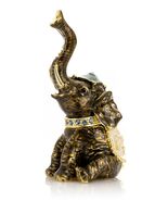 Keren Kopal Elefant handgefertigte Schmuckschatulle mit österreichischen... - $46.89