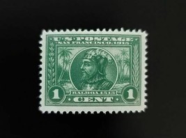 1913 1c Vasco Núñez de Balboa, Spanish Explorer, Green Scott 397 Mint F/VF LH - $11.49