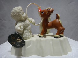 Departmen 56 Snowbabies “Rudolph Gets Ready” Figurine Rare 2000 - £197.84 GBP