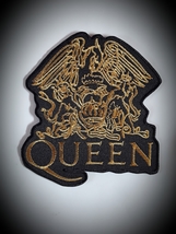 QUEEN WE WILL ROCK YOU HEAVY ROCK POP MUSIC BAND EMBROIDERED PATCH  - £3.97 GBP