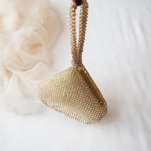 Luxury Fashion Diamond Design Drop Shape Satin Party Women Handbag Clutch Bag Fe - £29.14 GBP