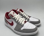 Nike Air Jordan 1 Low SE Light Grey/Red/White DC6991-016 Men&#39;s Size 8.5 - $169.95