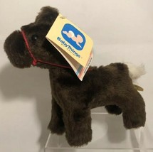 Vintage 7&quot; Dakin 1982 Baby Things Brown Poke Along Pony Horse Plush Stuffed Toy - £11.98 GBP