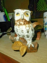Vintage HOMCO Home Interiors Owl figurine #1114 - £15.97 GBP
