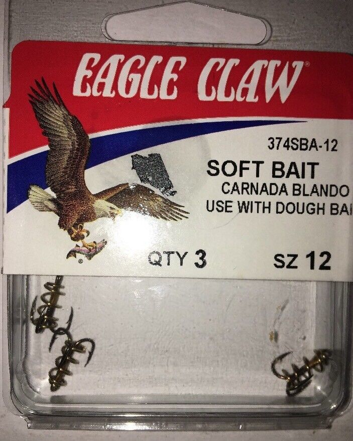 Eagle Claw 374SBA-12 Soft Bait-Size 12-RARE VINTAGE COLLECTIBLE-SHIPS N ... - $3.84