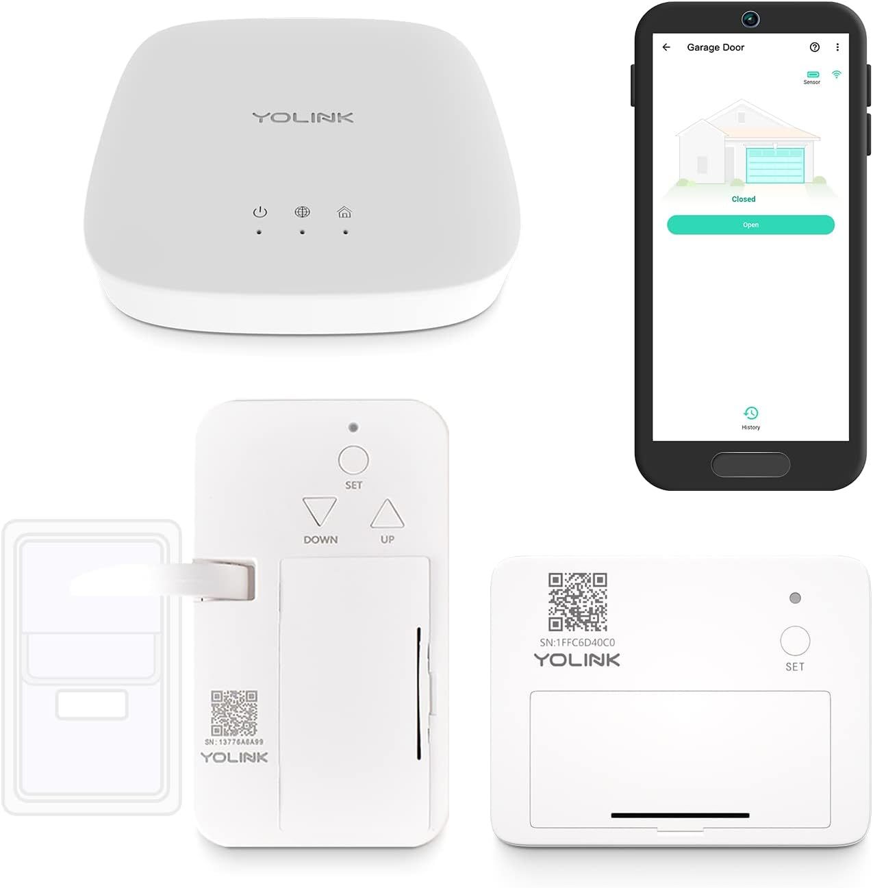 Battery-Powered, No-Wires, No-Tools Super-Easy Installation; Yolink Smar... - $91.03