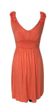 SOPRANO Gorgeous Dark Peach Dress with floral straps XS EUC - £14.23 GBP