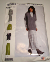 Simplicity R10355 Wardrobe Pants, Vest, Top Sewing Pattern Size XXS - XXL Uncut - £7.86 GBP