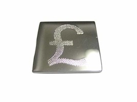 Kiola Designs Silver Toned Etched British Pound Sterling Currency Sign M... - £15.70 GBP