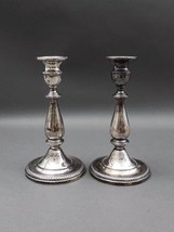 Mueck-Carey NY 263 Sterling Silver Weighted Candlesticks Candle Holder Set Of 2 - £239.79 GBP