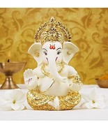 Lord Ganesha Ceramic Statue Ganesh Hindu God Car Dashboard Idol Ganpati ... - £57.10 GBP