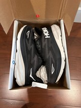 BNIB Hoka Clifton 9 Men&#39;s Running Shoes, Size 10D, Blak/White, 1127895 - $158.40