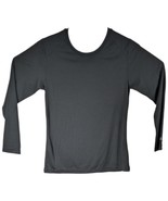 Womens Solid Black Performance Long Sleeve Shirt Size XS Extra Small - $21.97 CAD