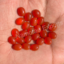 12x16 mm Oval Natural Red Onyx Cabochon Loose Gemstone For Jewelry Making - £7.82 GBP+