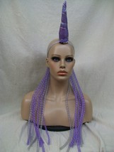 Mystical Lavender Shimmer Unicorn Horn Headband w/ Mane Fantasy Woodland Goddess - $18.95