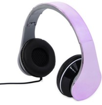 Pink Folding metallic headphones Fathead (fb) O23 - £54.50 GBP