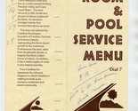 Carefree Inn Pool &amp; Room Service Menu Carefree Arizona The Carefree Story  - £14.24 GBP