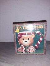 Tis the Season Holiday Teddy Bear W/Nightcap 18 Oz Christmas Ceramic Mug... - $10.00