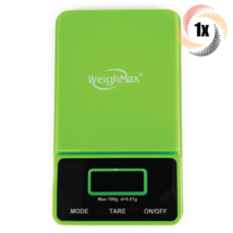 1x Scale WeighMax NJ-100 Green Digital Pocket Scale | Protective Cover | 100G - £17.10 GBP