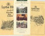 Lythe Hall Brochure Tariff and Menu 1999 Petsworth Road Haslmere Surrey ... - $23.73