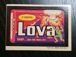 Topps Wacky Packages Lova Soap 3rd Series 1973 Sticker Vintage Original - $18.97 CAD