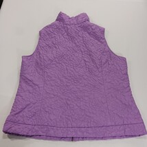 Christopher & Banks RN#63823 Women's Lavender Full-Zip Sleeveless Vest Size XL image 14