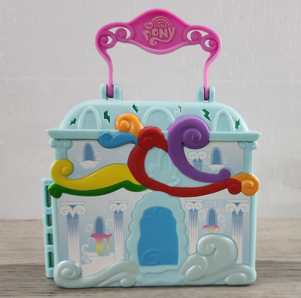 2015 Hasbro My Little Pony Fold Out Rainbow Dash Castle Carry Case - $9.74