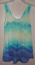 Nwt Womens Candie&#39;s Dressy Geometric Print Bow Back Tank Top Size Xs - £18.22 GBP