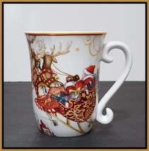 NEW RARE Williams Sonoma Twas the Night Before Santa Claus Sleigh Mug 14... - £31.41 GBP