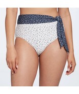 Calia High Rise Side Tie Swim Bottom Freckle Dot Amethyst XXS Medium - $27.35 CAD