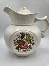 Vintage McCoy Cookie Jar Spice Delight Pitcher Shape - Pearlized White - 9.5&quot; - £15.78 GBP