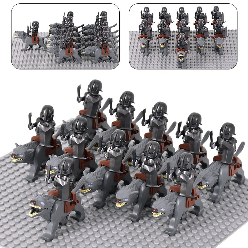 Riders of Orc Heavy Short Swords Infantry Army 22 Minifigures Set