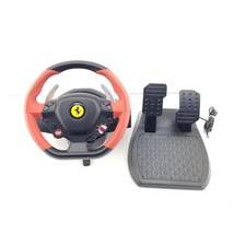 Thrustmaster Ferrari 458 Spider Racing Steering Wheel/Pedals Xbox One Te... - $62.18