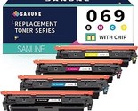 With Chip Replacement For Canon 069 069H Toner Cartridge Set 4 Pack Comp... - $277.99