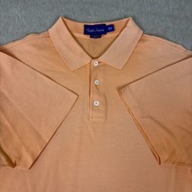 Ralph Lauren Shirt Mens XL Orange Polo Purple Label Cotton Italy *FLAWS* - $32.51