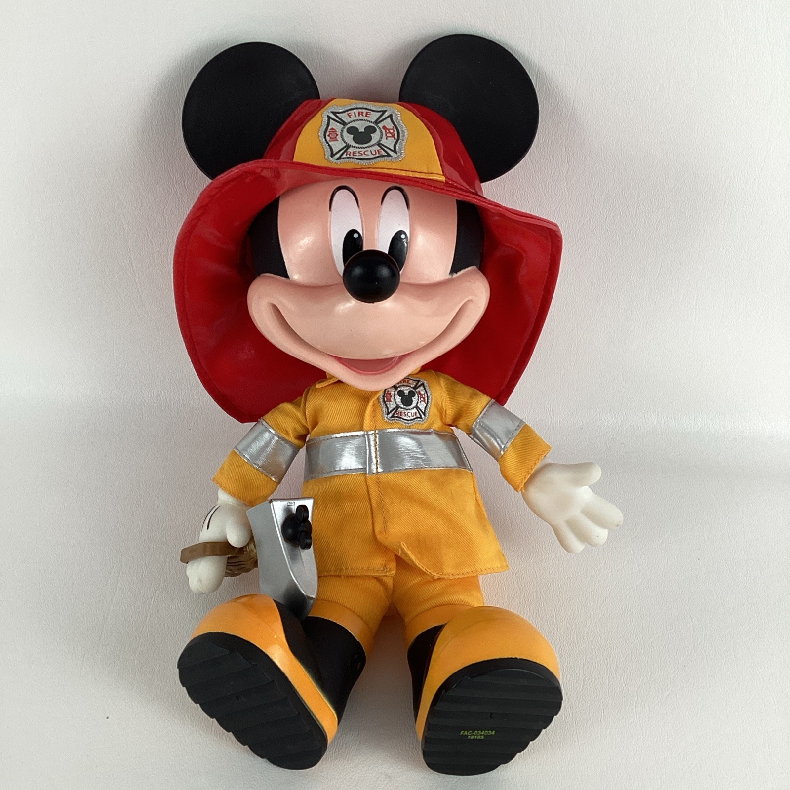 Disney Jr Fire Rescue Talking Mickey Mouse 12&quot; Plush Toy Soft Body Doll ... - £29.75 GBP