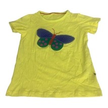 Bumeex Yellow Butterfly Applique T-Shirt For Kids Size 7T 100% Cotton - $9.50