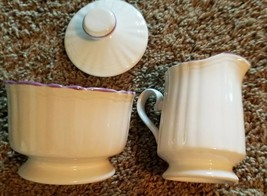 Country Classics ~ Styled By Mikasa ~ KS 600 ~ Sugar Bowl &amp; Creamer Pitcher - £20.74 GBP