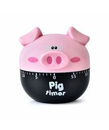 Cute Cartoon Pig Timers 60 Minutes Mechanical Timers Kitchen Cooking Tim... - £7.90 GBP