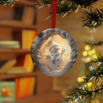 3D Funny Snowman Christmas Ornament, Snowman Christmas Gift, Holiday Tre... - £8.77 GBP